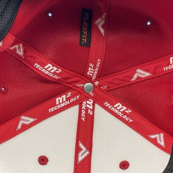 UNLV Rebels Baseball Red White Hat L-XL 7 3/8-8 M2 Technology Flexfit - Picture 7 of 7